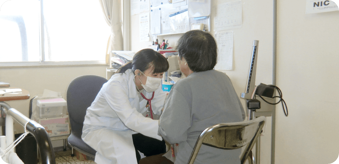 医師の往診の様子